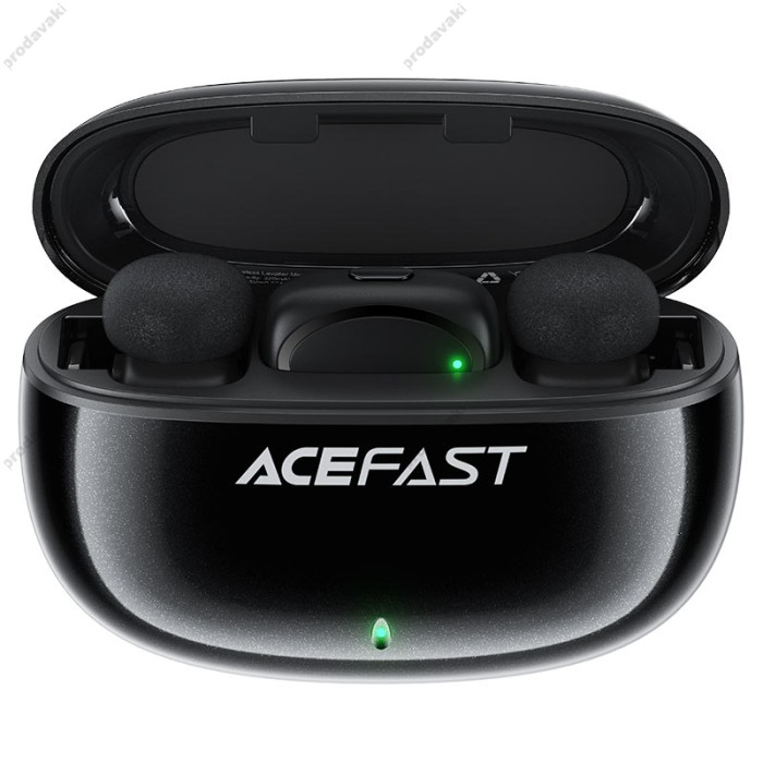 Бездротовий мікрофон ACEFAST R2 wireless lavalier microphones Type-C 2 мікрофона Black